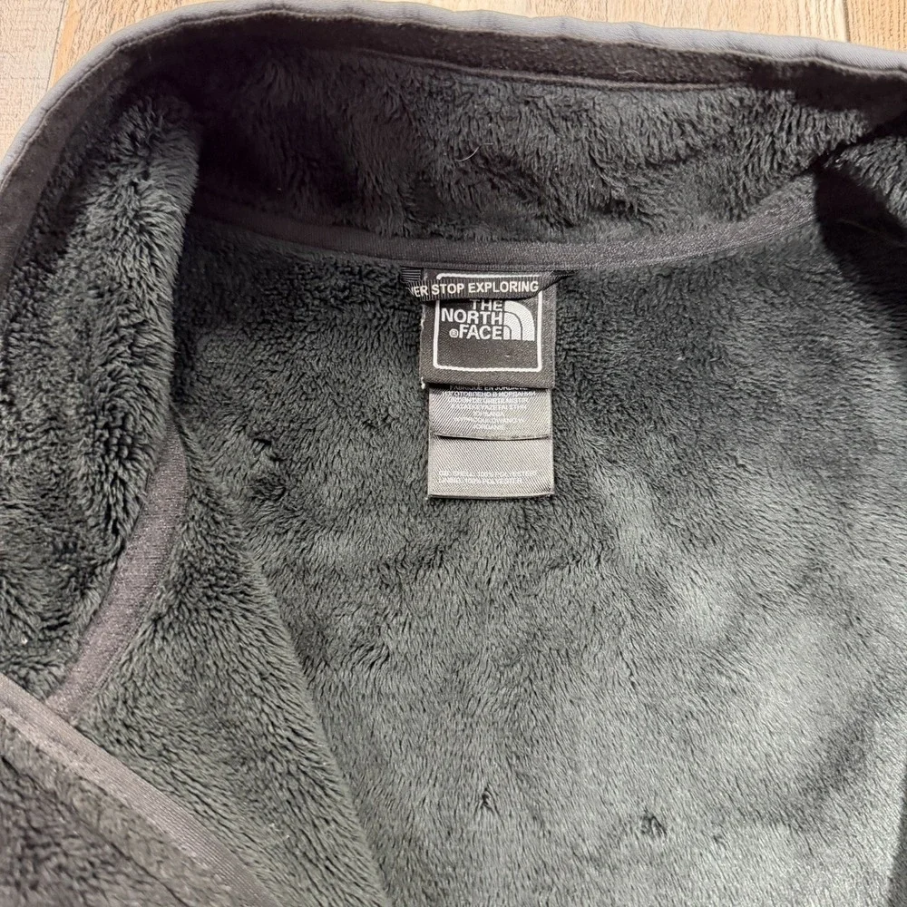 The North Face Soft Shell Jacket Mens Medium Gray Red Full Zip Fleece Lined